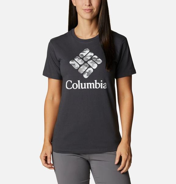 Columbia Bluebird Day T-Shirt Women Black Grey USA (US1587682)